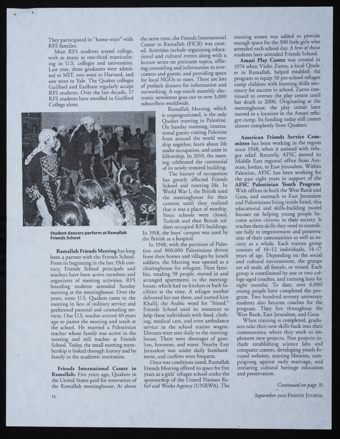 An article by Betsy Branson
