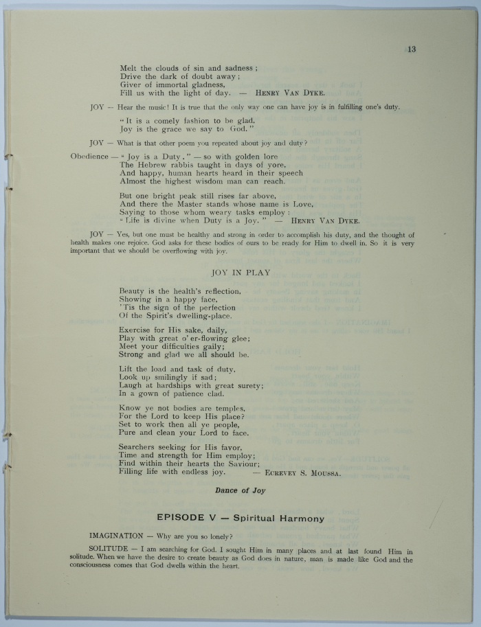 A poem entitled Search for God