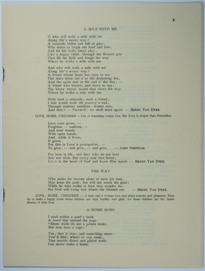 A poem entitled Search for God