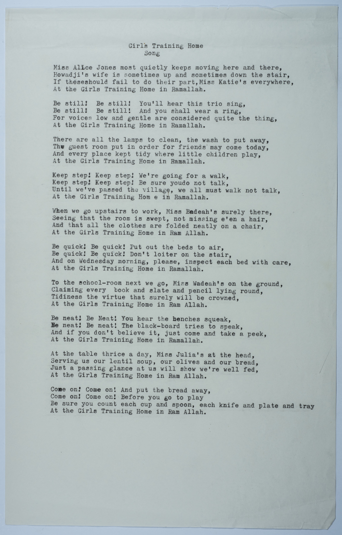 A poem about female students and teachers