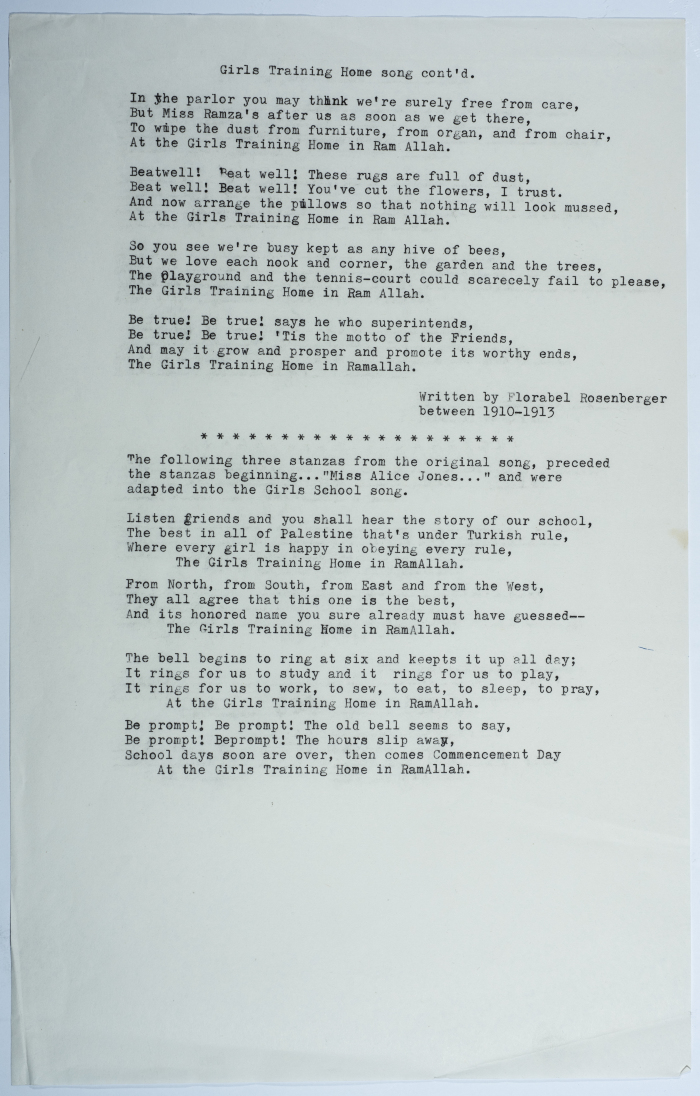 A poem about female students and teachers