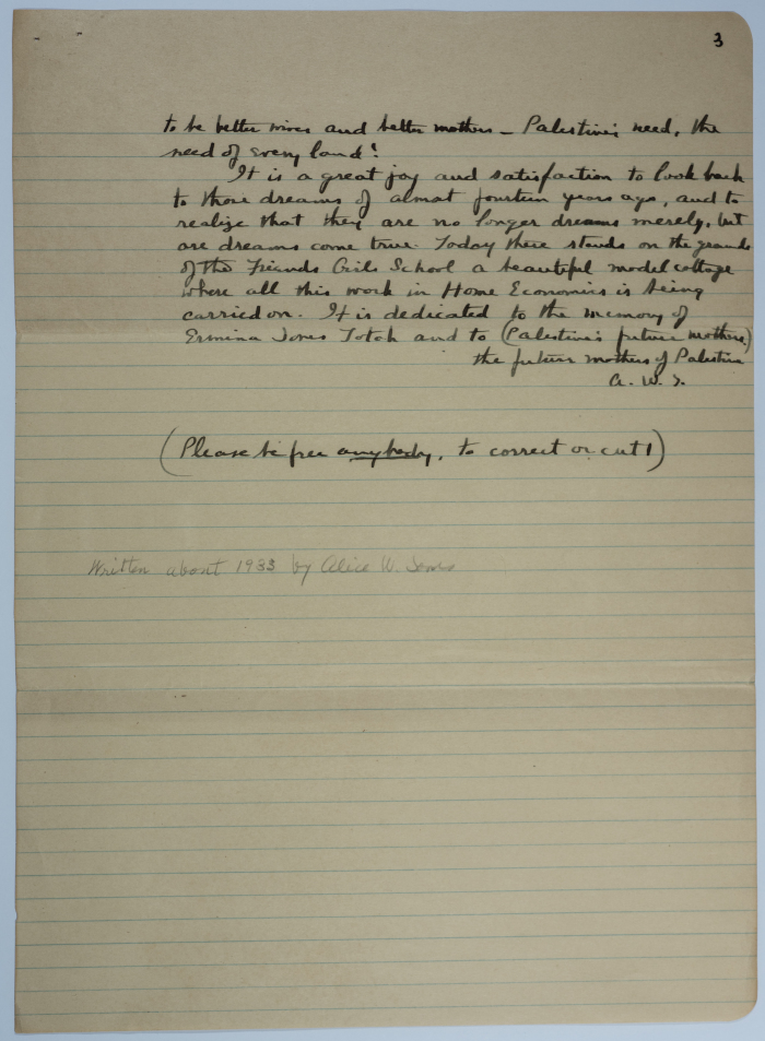 A letter from Edward Kelsey to his wife, Mirian Kelsey
