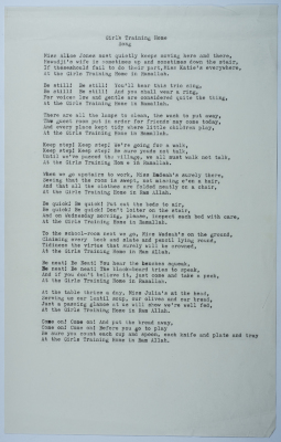 A poem about female students and teachers