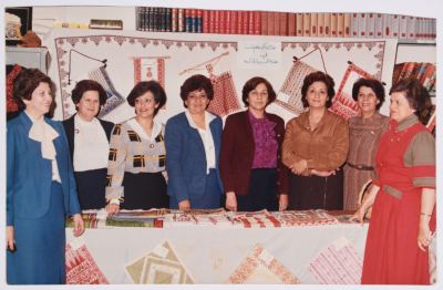 Members of the Administrative Body at the Young Muslim Women Association, During One of the Bazaars  