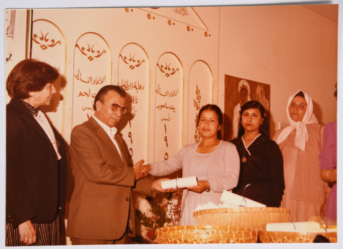 Handing Over the Certificates to the Participants in a Literacy Course, Held by the Young Muslim Women Association in Jerusalem