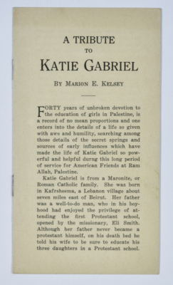 A tribute to Katie Gabriel
