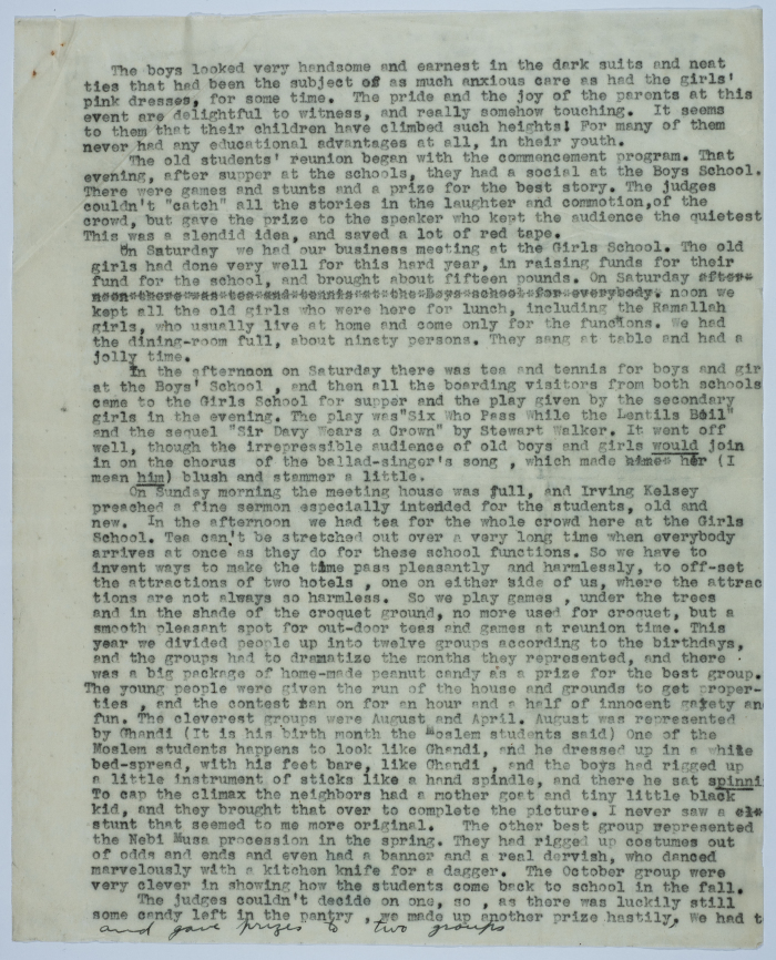 Report on the progress of the Friends School for Girls