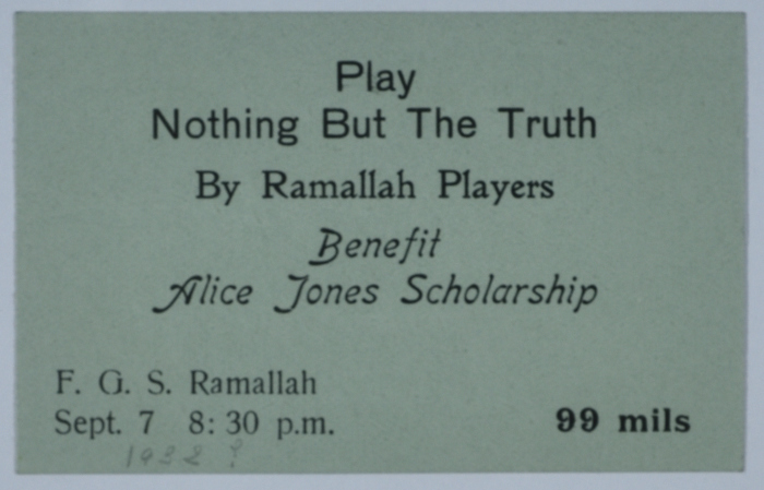 A play ticket
