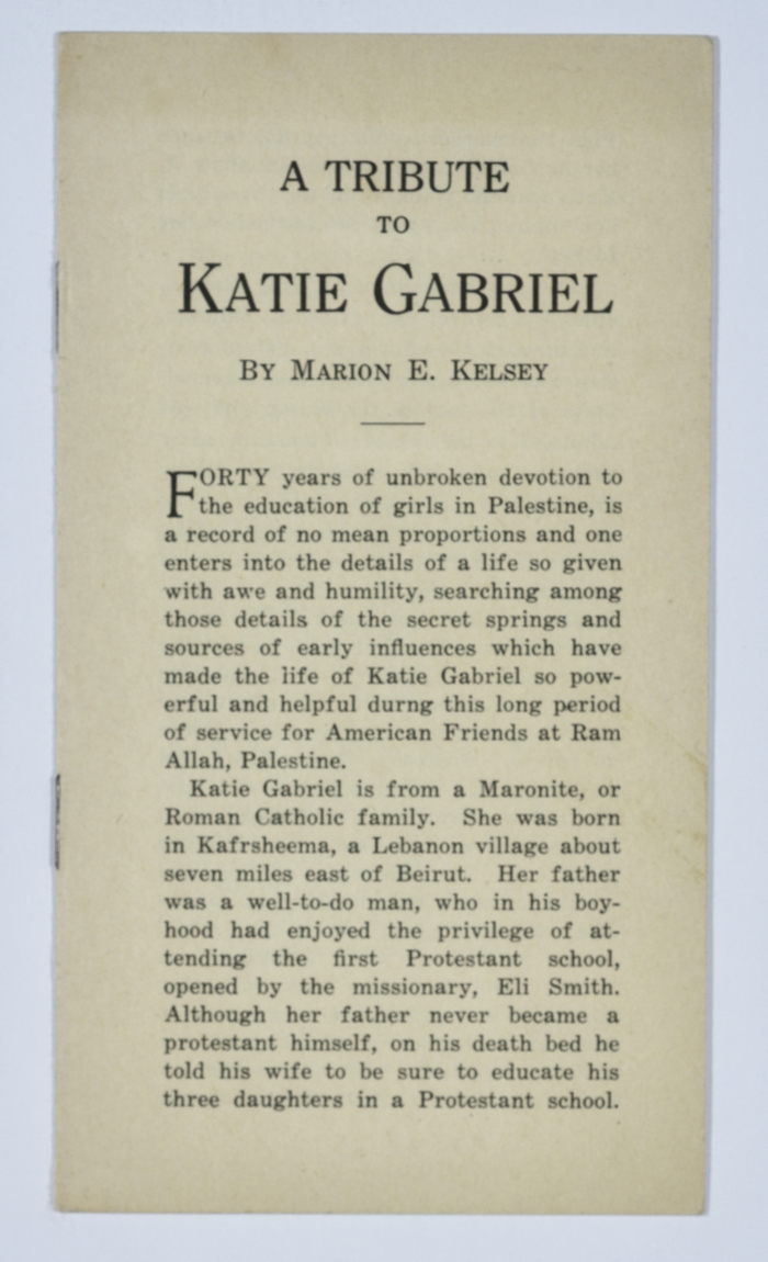A tribute to Katie Gabriel