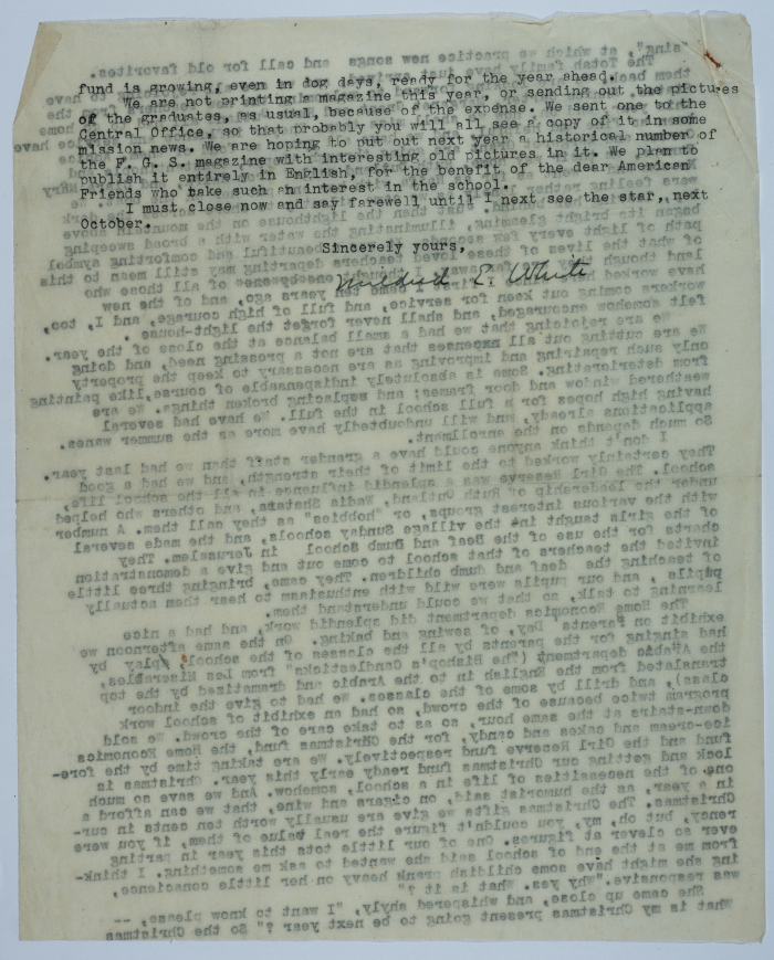 Report on the progress of the Friends School for Girls