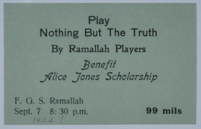 A play ticket