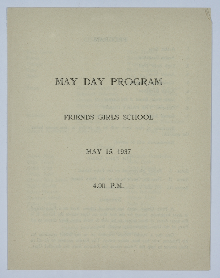 May 1937 Concert Program