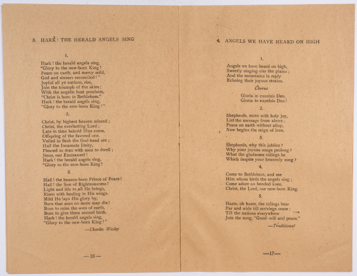 Program of the Christmas Festival in Beirut in 1944