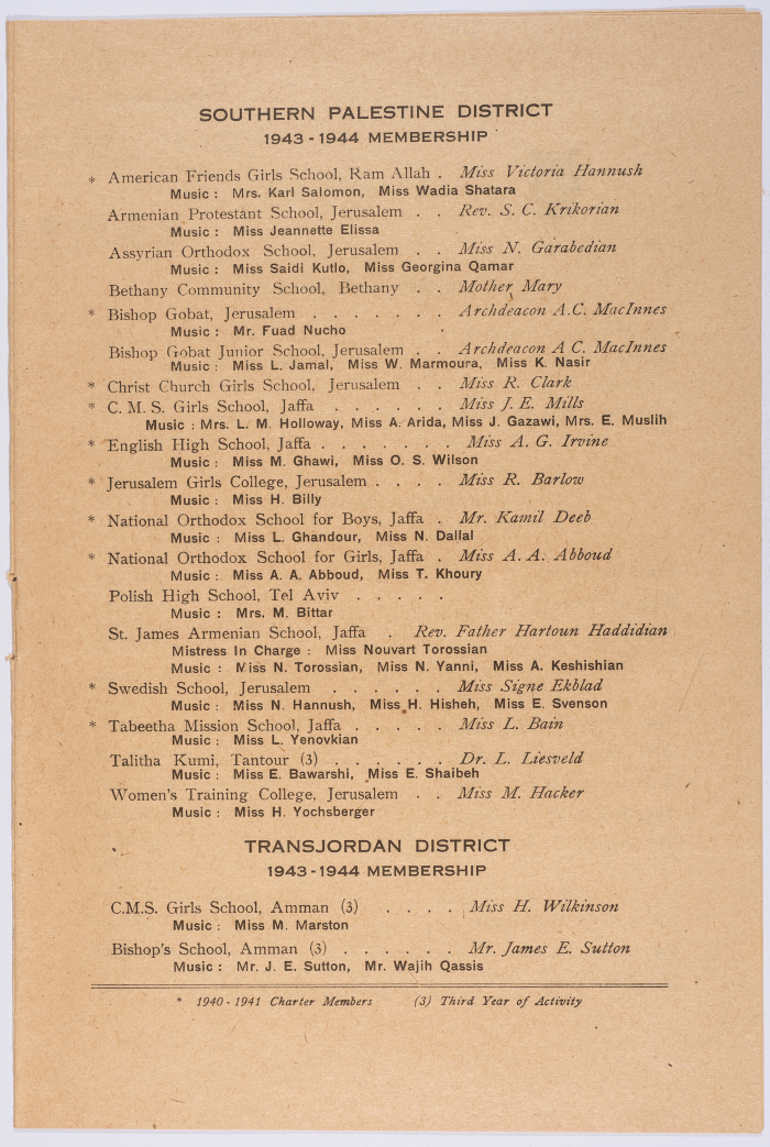 Popular Music Festival Program
