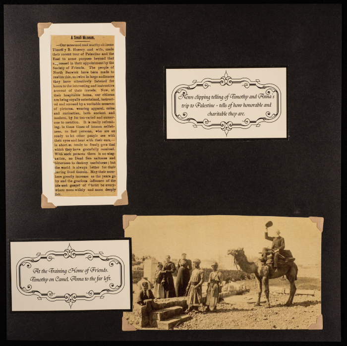 A collection that tells the story of Timothy and Anna Hessie with the Friends School in Ramallah