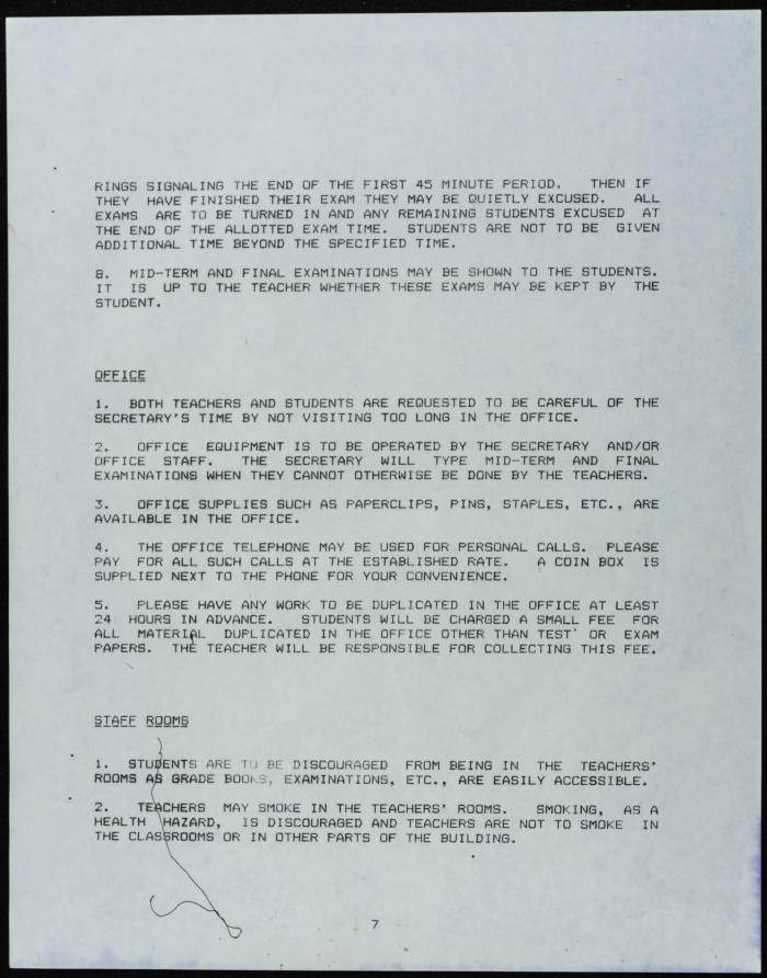 A booklet about the Friends School for Girls