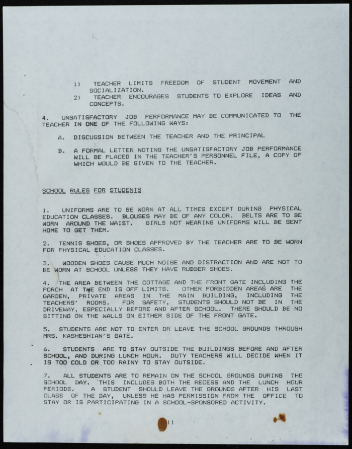 A booklet about the Friends School for Girls