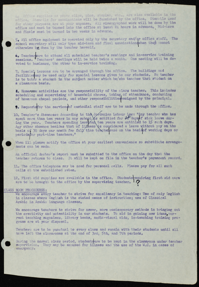 Documents talking about the Friends School