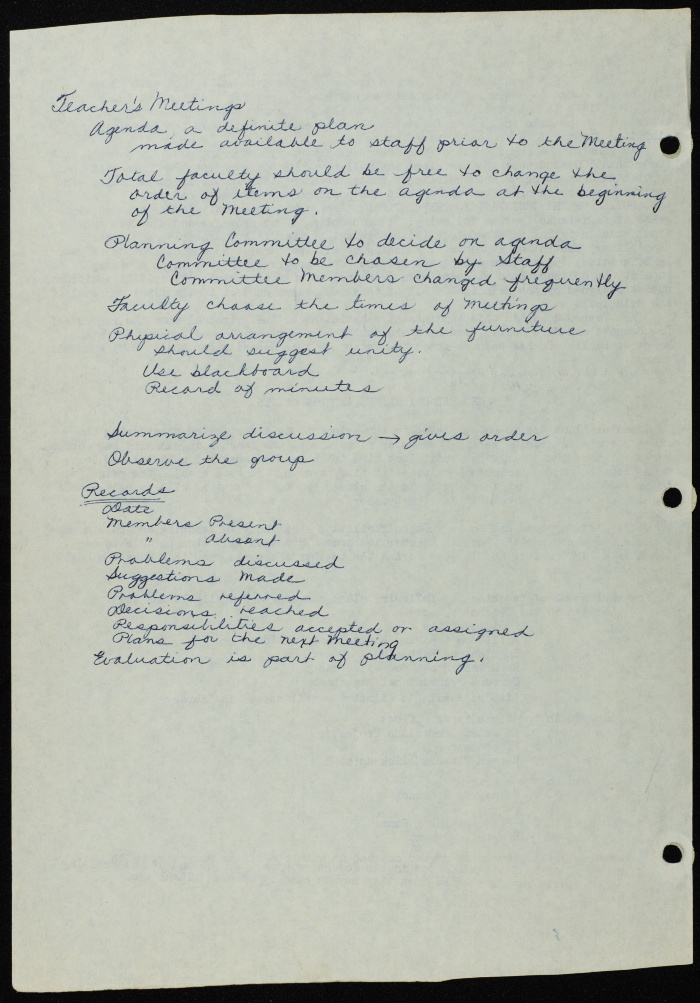 Documents talking about the Friends School