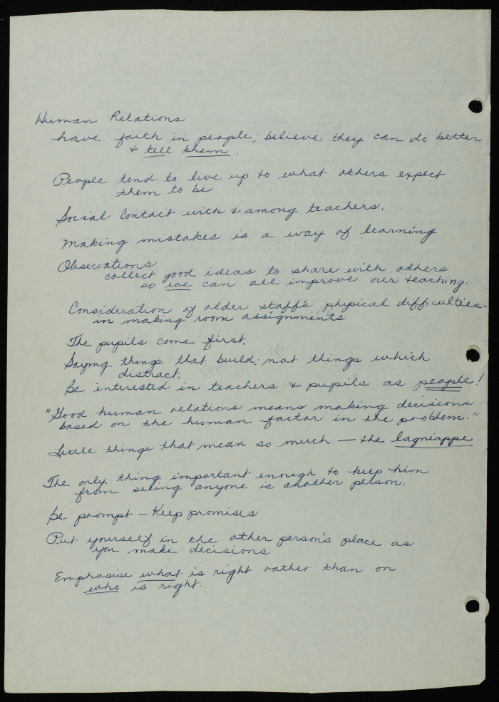 Documents talking about the Friends School