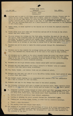 A document of the laws of the Friends School for Girls