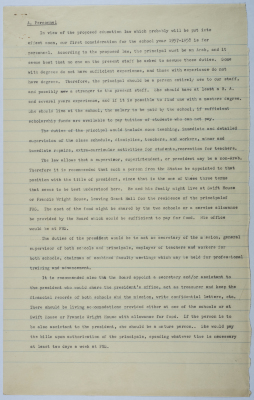 A document discussing the status of the staff at the Friends schools under the new Education Act 1957-1958
