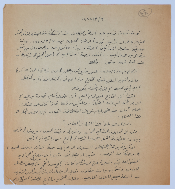 An Article by Ibrahim ad-Daqqaq in 1988
