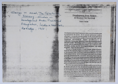 An Academic Paper by Ibrahim ad-Daqqaq Entitled 