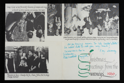 A Postcard Sent to Musa al-Alami in Celebration of Christmas, 1966