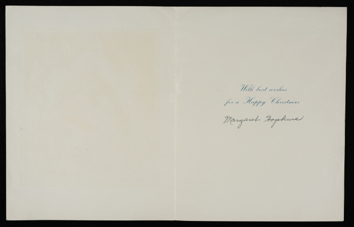 A Postcard Sent to Musa al-Alami in Celebration of Christmas 