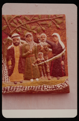 An Artwork by Abdel-Hay Msallam, Entitled "A Palestinian Feda