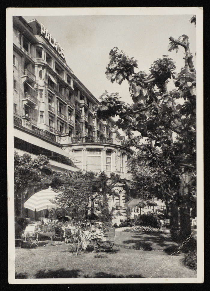 A Postcard Sent to Musa al-Alami in Celebration of Christmas, Switzerland