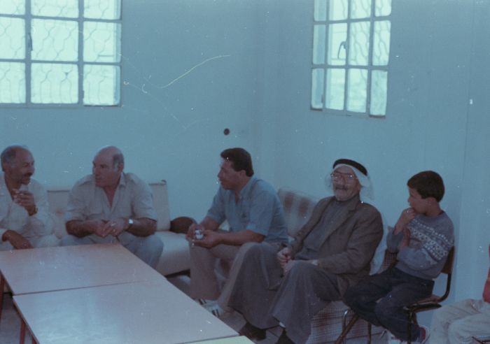 Men from Dheisheh Refugee Camp Visit Mohammad Abu ʿaker 