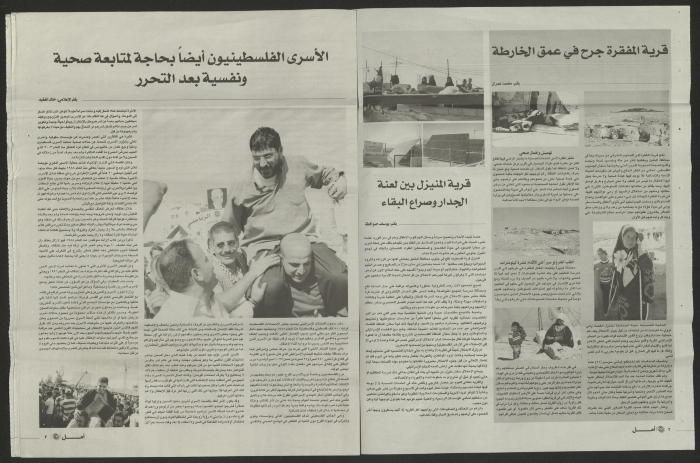 Issue No. 19 of Amal Newspaper Affiliated with the Health Work Committees, 2011