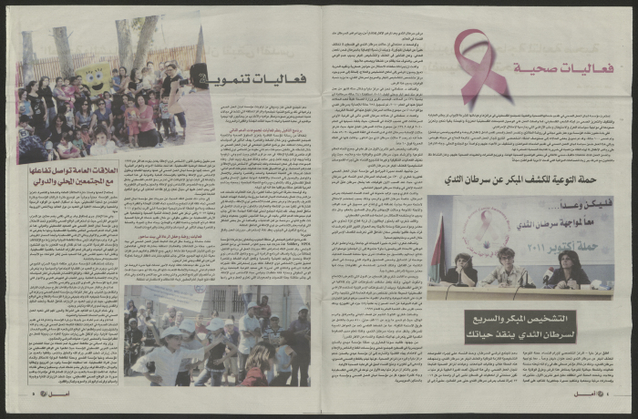 Issue No. 19 of Amal Newspaper Affiliated with the Health Work Committees, 2011