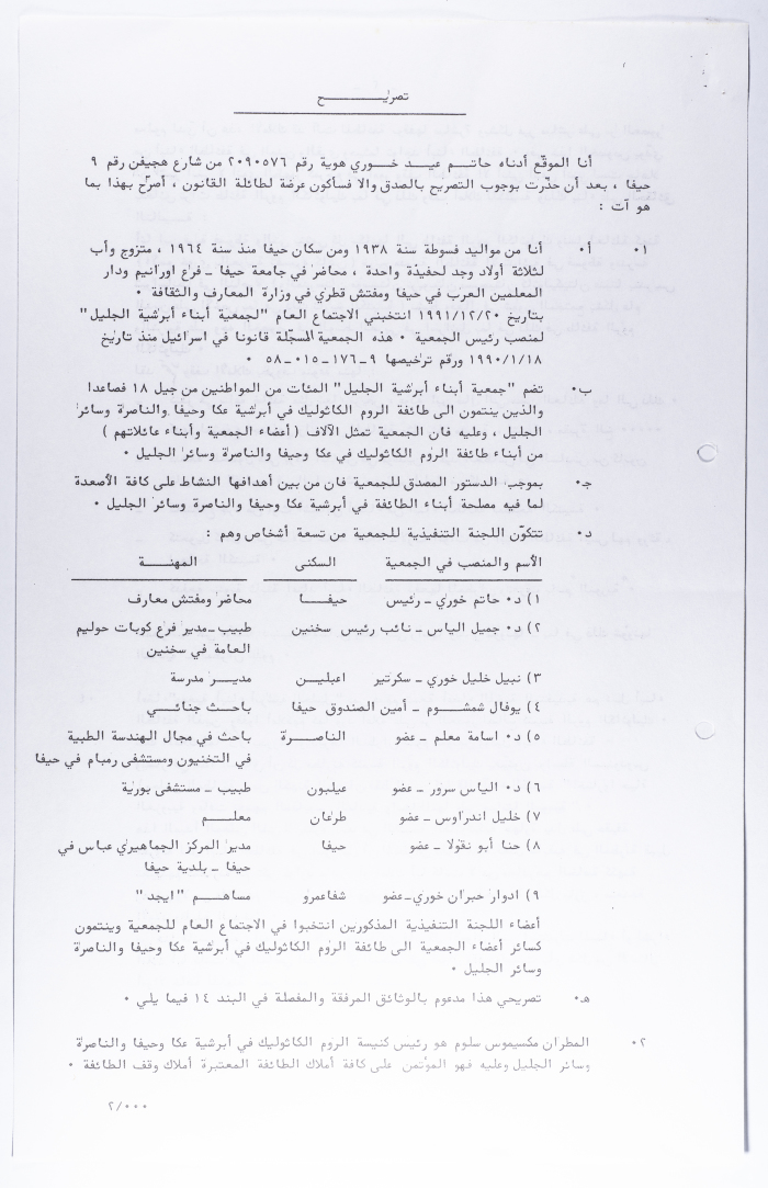 ملف إشعار من المحكمة المركزية في حيفا