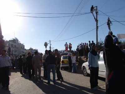 صور جنازة الرئيس الفلسطيني ياسر عرفات في مدينة رام الله
