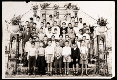 A Group of Five and Six Graders at Collège des Frères, Jerusalem in 1960