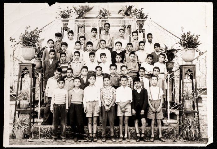 A Group of Five and Six Graders at Collège des Frères, Jerusalem in 1960