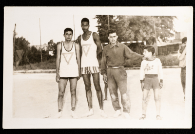 Mahmud Jidah with the YMCA Basketball Team 