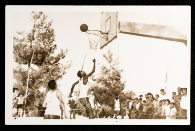 Mahmud Jidah at a Basketball Game 