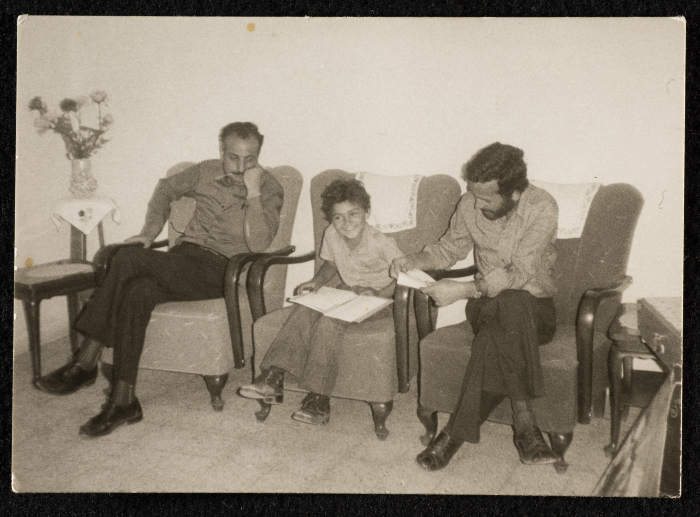 صورة لعصام بدر ووليد بطراوي وكريم دباح، 1970 - 79 
