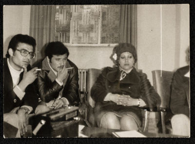 صورة لليلى علوش وعزمي الشعيبي، 1970 - 79