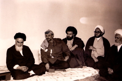 Yaser ʿarafat in Iran after the 1979 Iranian Revolution
