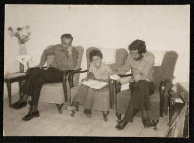 صورة لعصام بدر ووليد بطراوي وكريم دباح، 1970 - 79 