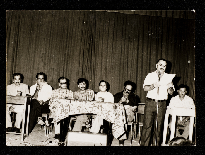A Photograph of the Judges of the First Literature Festival in the Occupied Territories, Mohammad Batrawi
