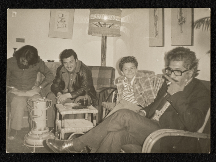 A Photograph of Guests at Mohammad Batrawi's House in Al-Bireh, 1970 - 79
