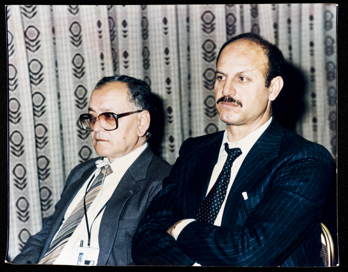 Khalil al-Sawahry and Mohammad Batrawi in Amman, 1986
