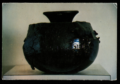 A Postcard with a Photograph of a Ceramic Sculpture by Isam Bader, 1970 - 79