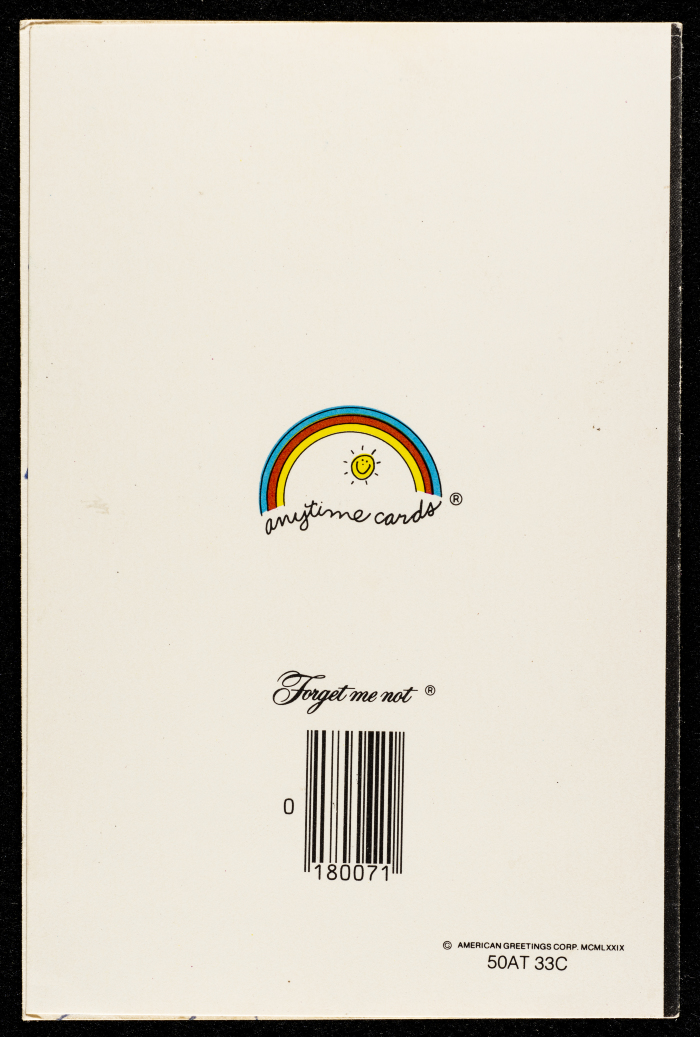 A Postcard Addressing Batrawi Family on New Year, 1981
